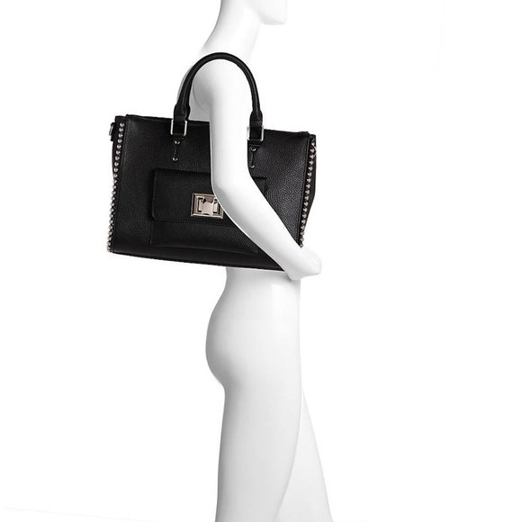 Steve Madden Dark Green Gold Hardware Satchel Handbag - Picture 3 of 5